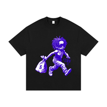 Load image into Gallery viewer, Black/Blue &quot;RISK TAKERS&quot; TEE
