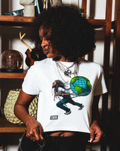 Load image into Gallery viewer, &quot;THE WORLD IS YOURS&quot; Cropped Tee
