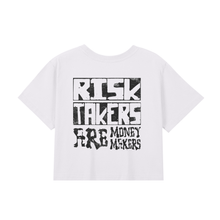 Load image into Gallery viewer, &quot;RISK TAKERS&quot; Cropped Tee
